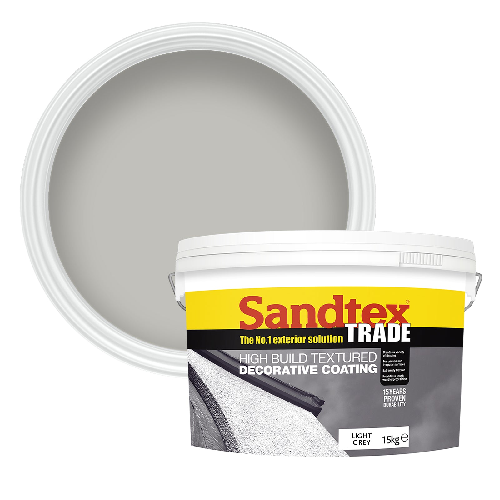 Sandtex Trade High Build Textured Decorative Coating - Grey ...