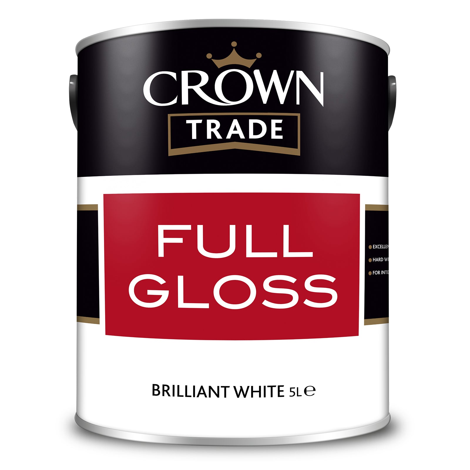 Crown Trade Full Gloss Extreme Hardwearing Paint - Brilliant White