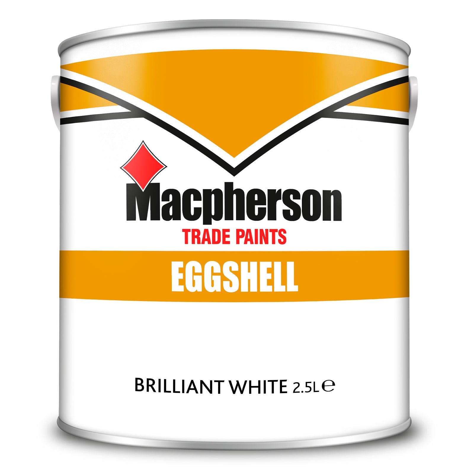 Macpherson Washable Eggshell Paint - Brilliant White