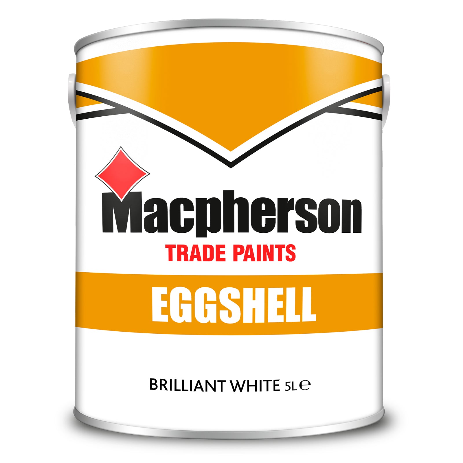 Macpherson Washable Eggshell Paint - Brilliant White