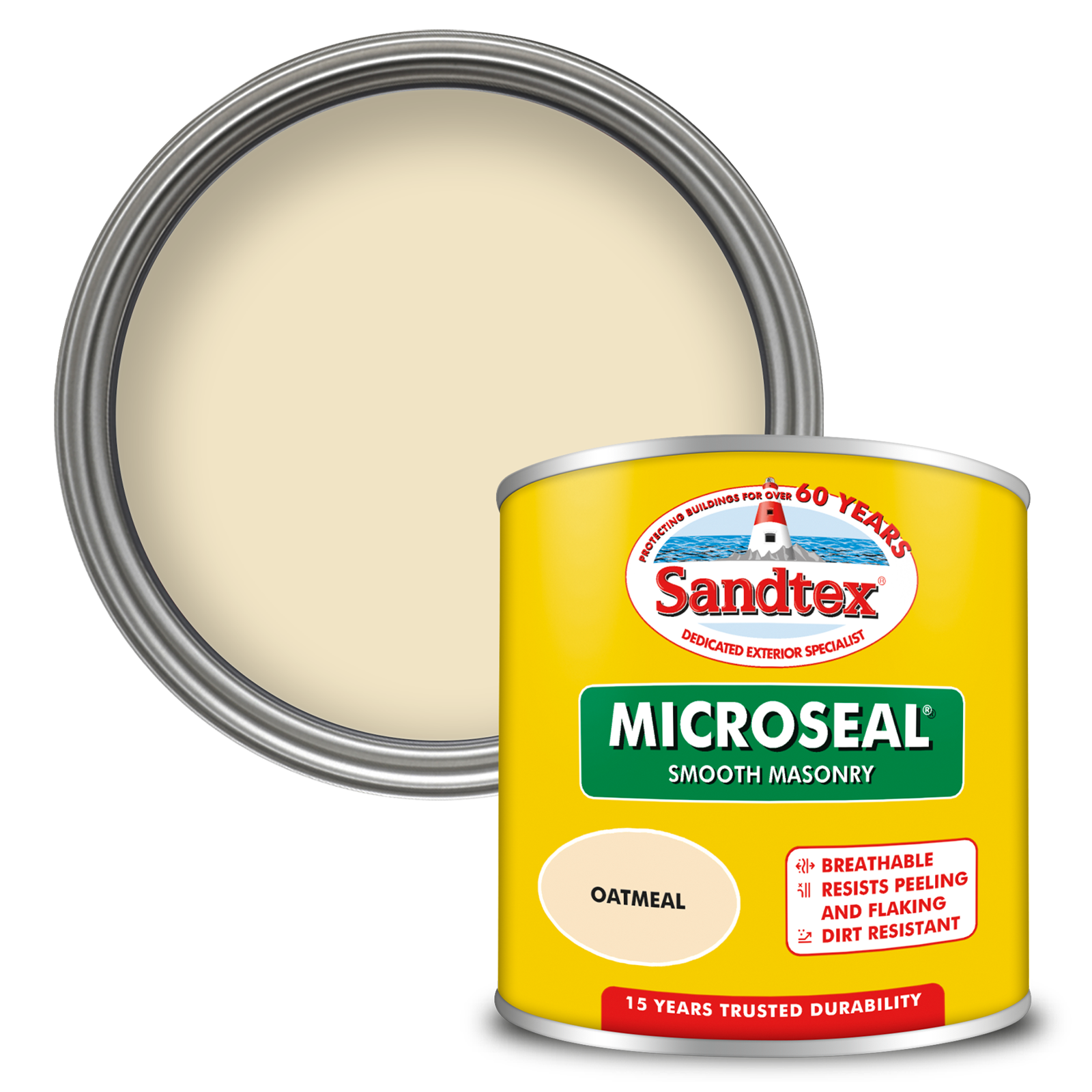 Sandtex 15 Year Weatherproof Exterior Wall Paint - Oatmeal