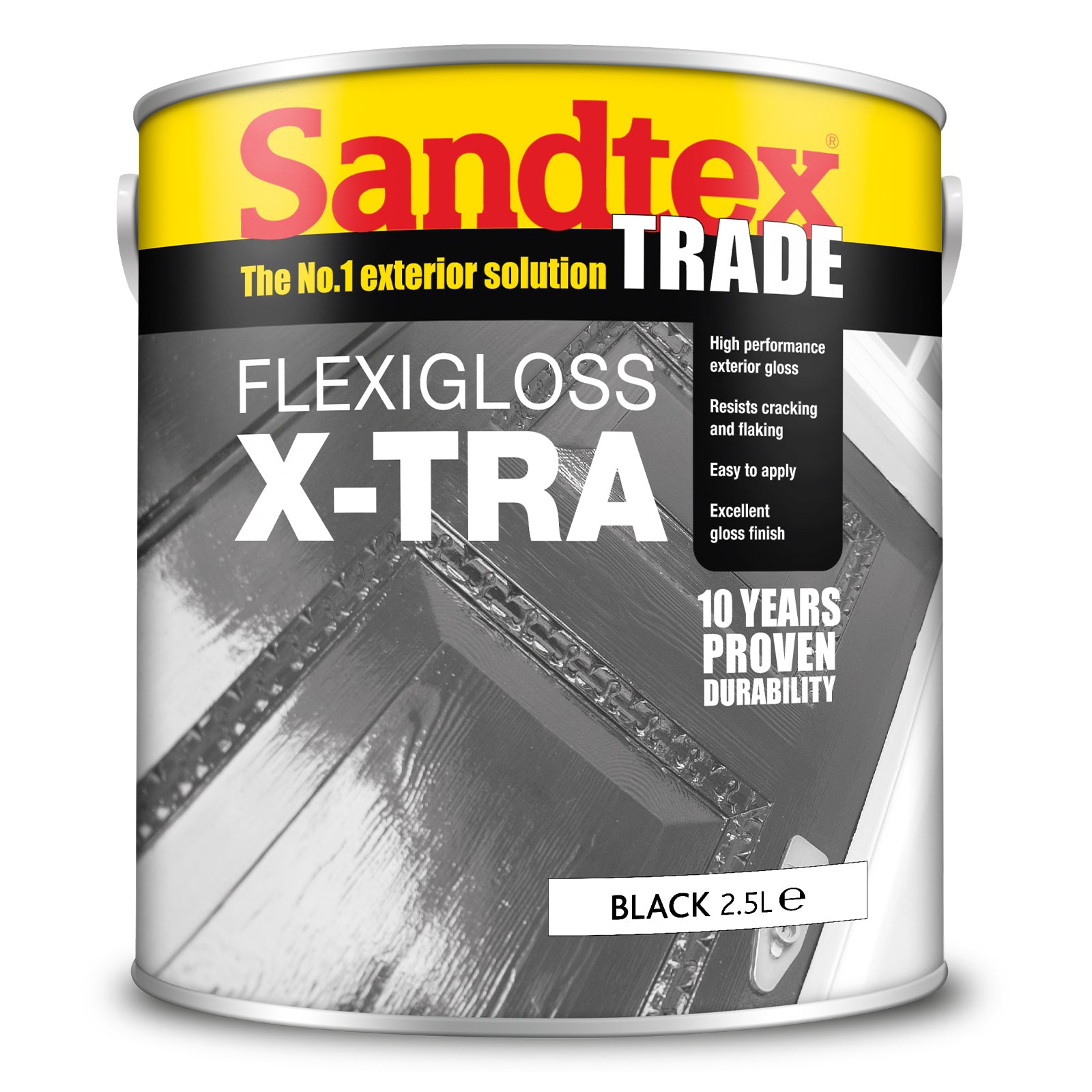 Sandtex Trade Flexigloss X-Tra Gloss Paint - Black