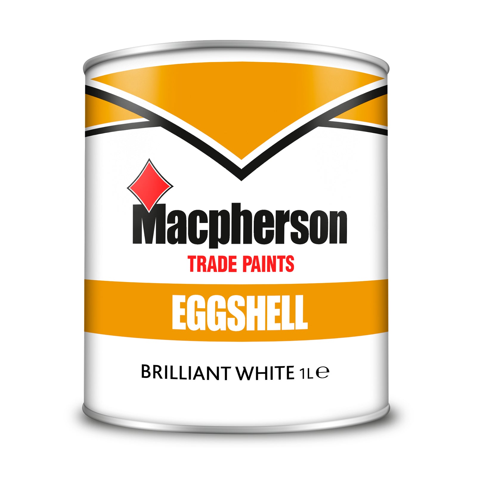 Macpherson Washable Eggshell Paint - Brilliant White