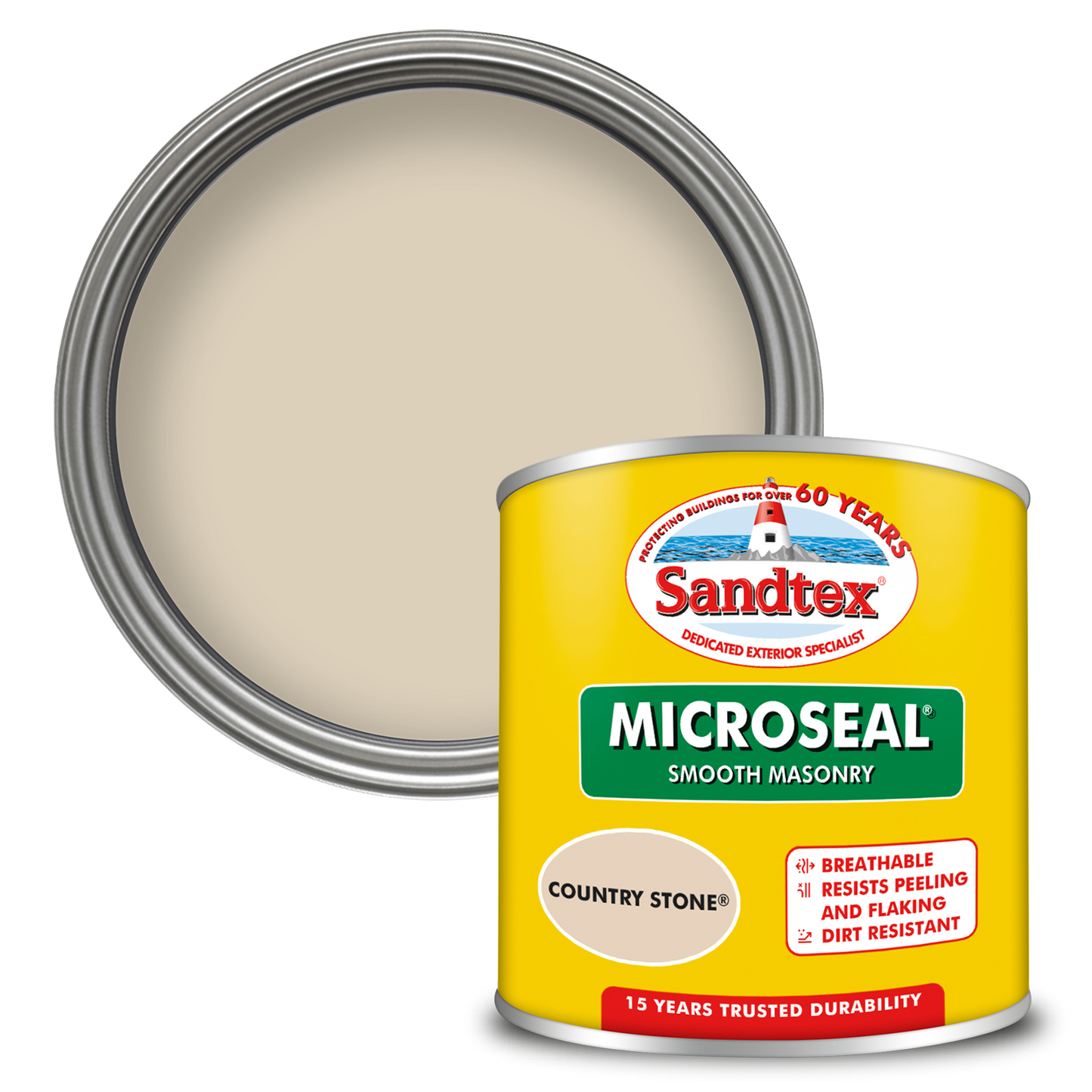 Sandtex 15 Year Weatherproof Exterior Wall Paint - Country Stone