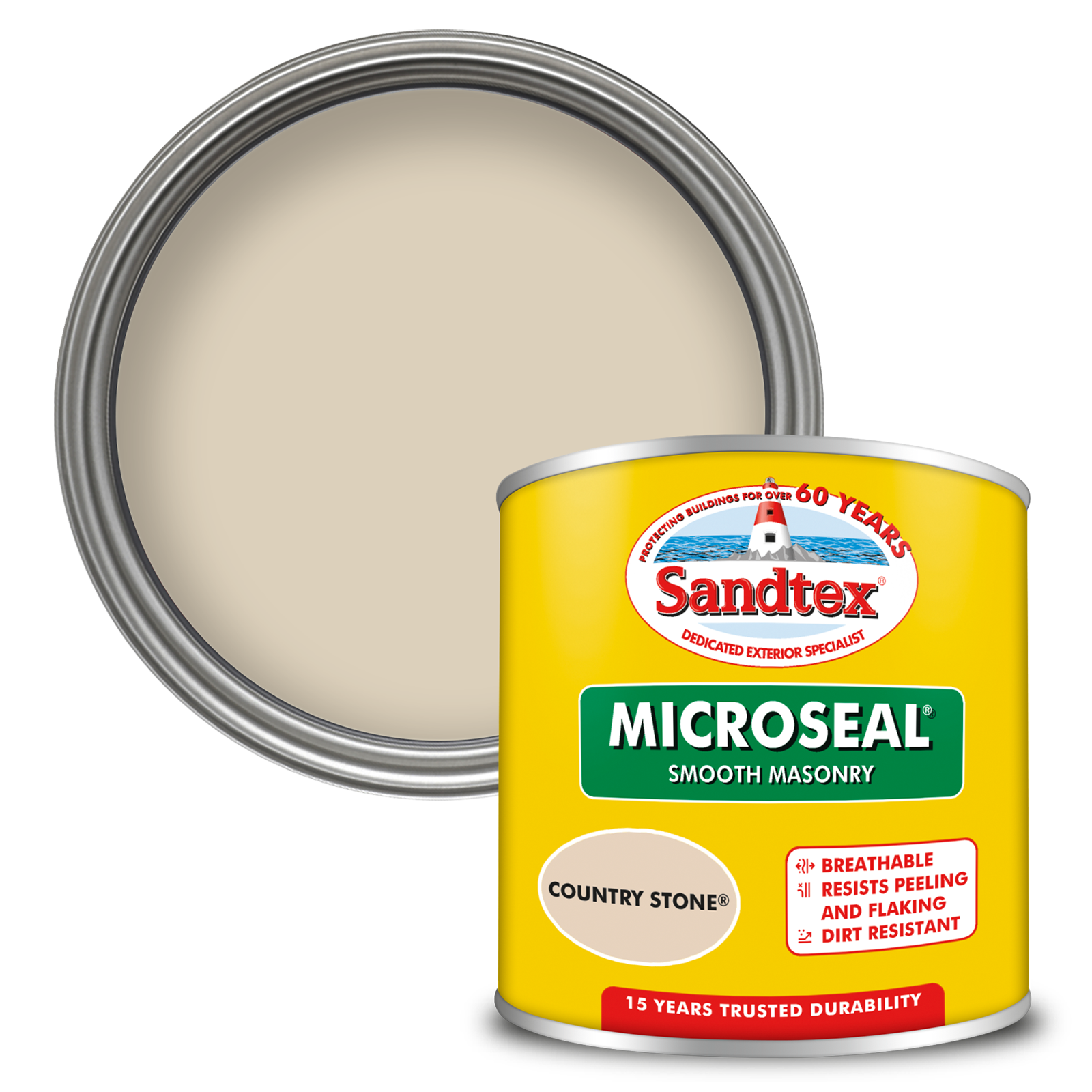 Sandtex 15 Year Weatherproof Exterior Wall Paint - Country Stone
