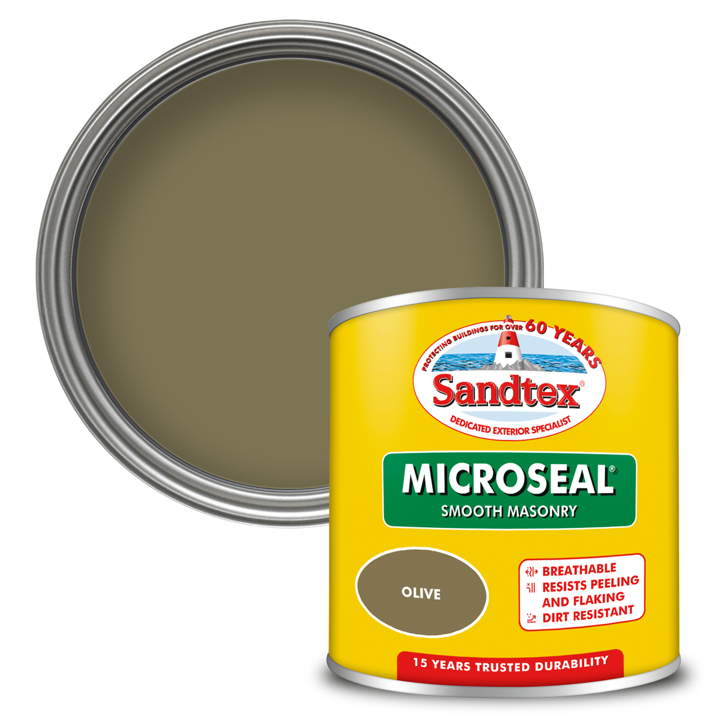 Sandtex 15 Year Weatherproof Exterior Wall Paint - Olive