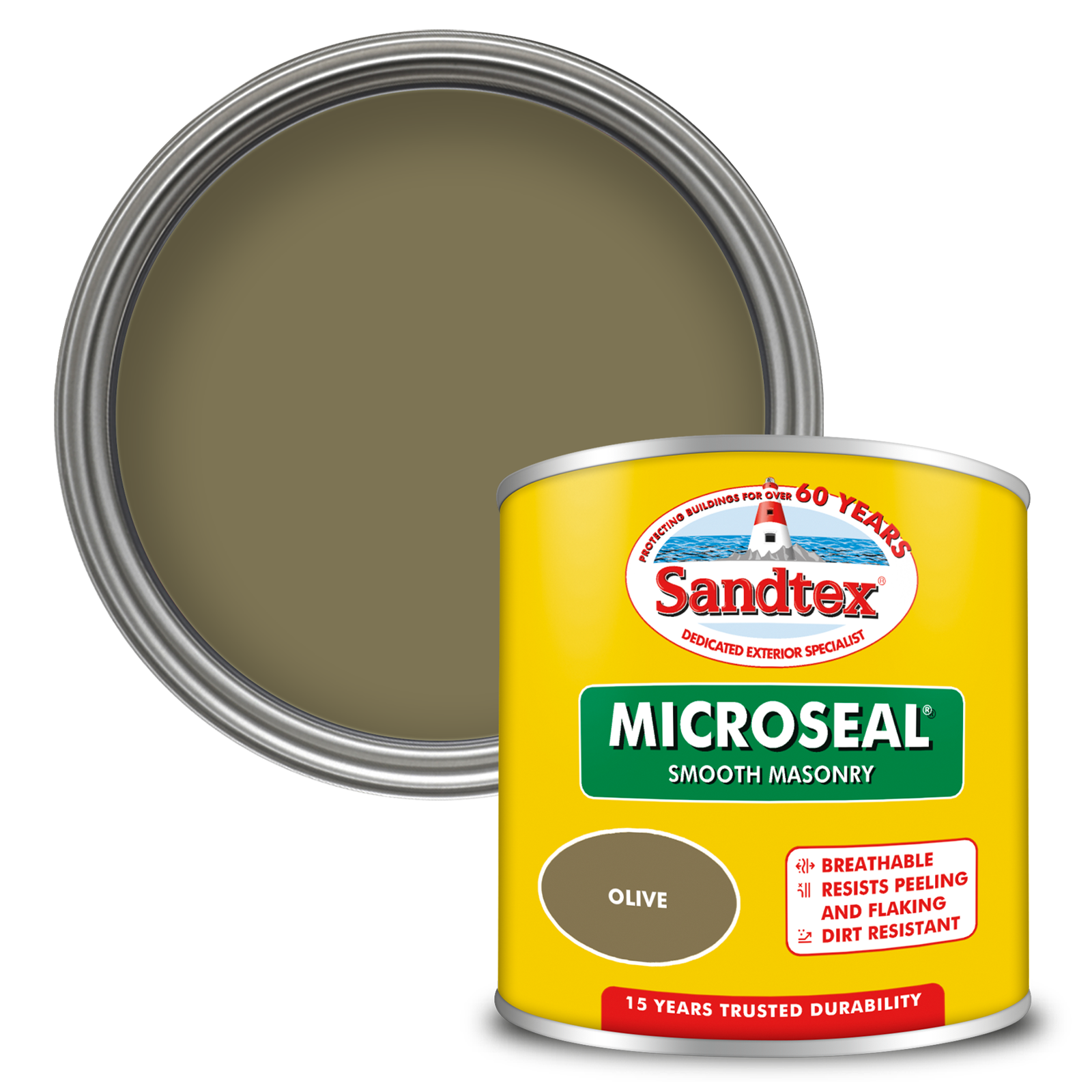 Sandtex 15 Year Weatherproof Exterior Wall Paint - Olive