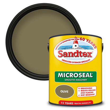 Sandtex 15 Year Weatherproof Exterior Wall Paint - Olive