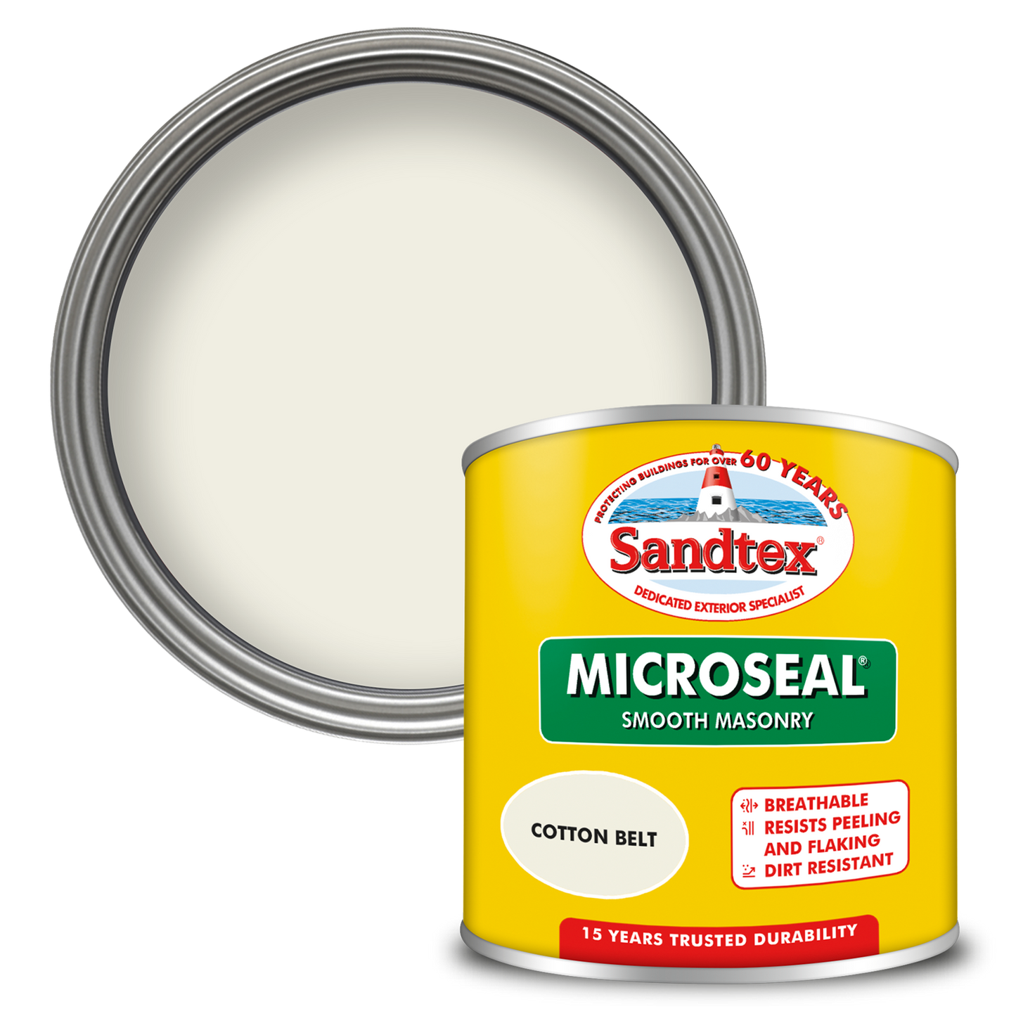 Sandtex 15 Year Weatherproof Exterior Wall Paint - Cotton Belt