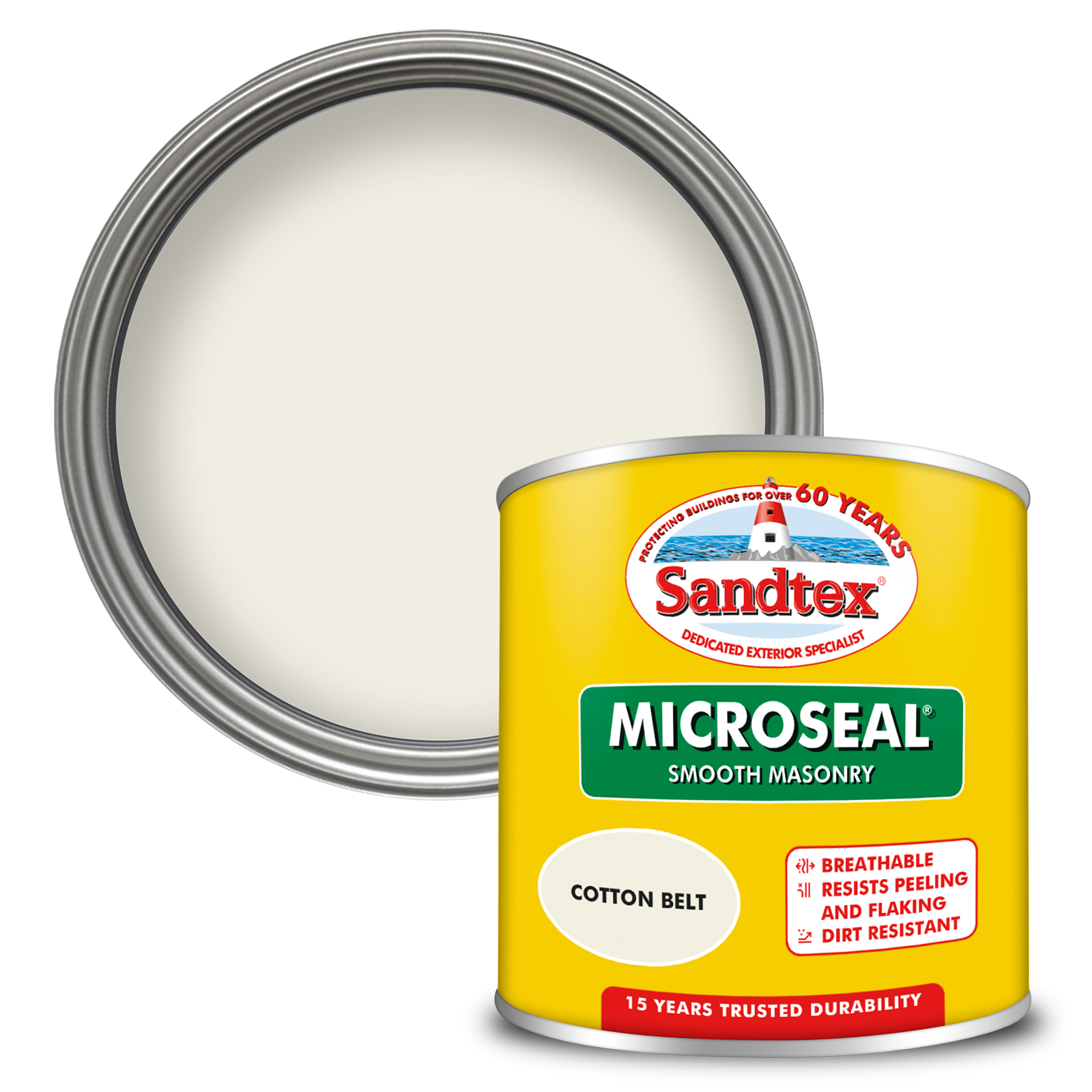 Sandtex 15 Year Weatherproof Exterior Wall Paint - Cotton Belt