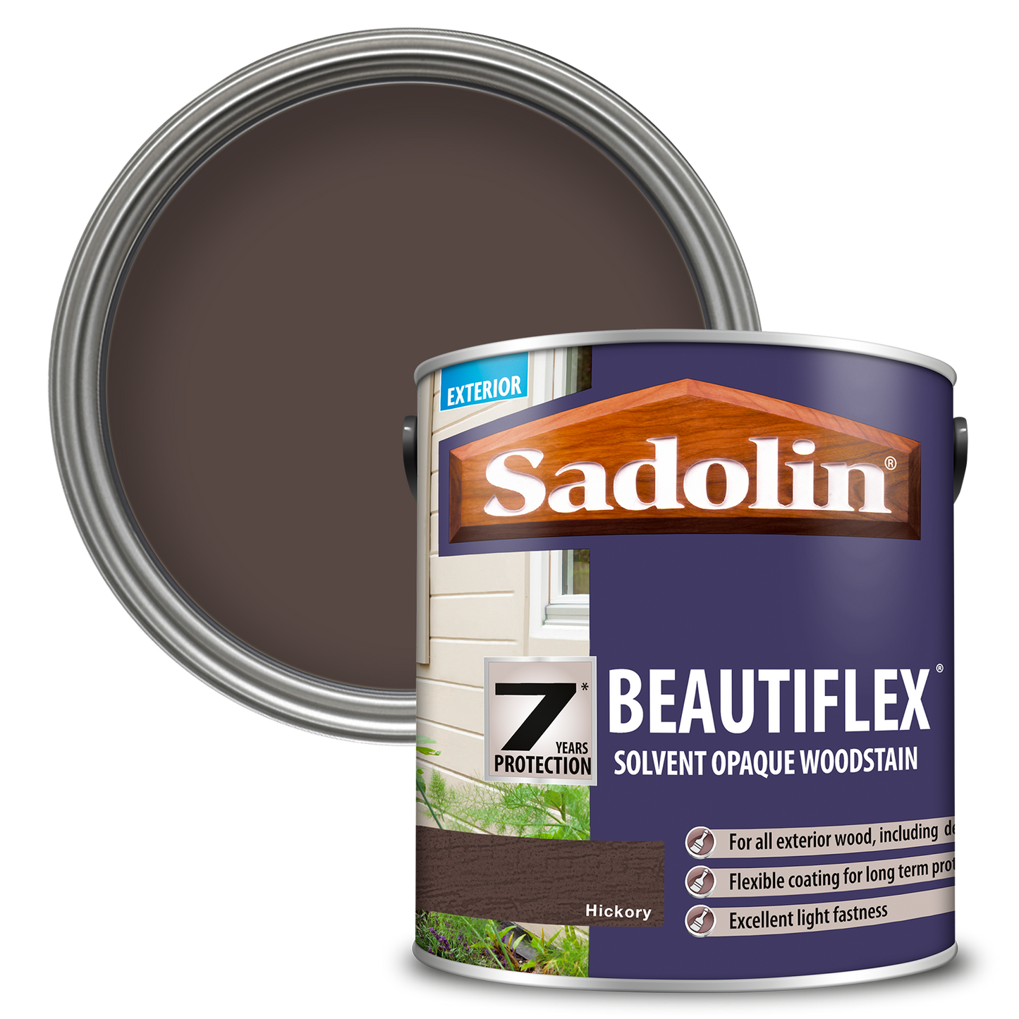 Sadolin Beautiflex - Opaque Exterior Wood Finish with 7 Year Protection - Hickory