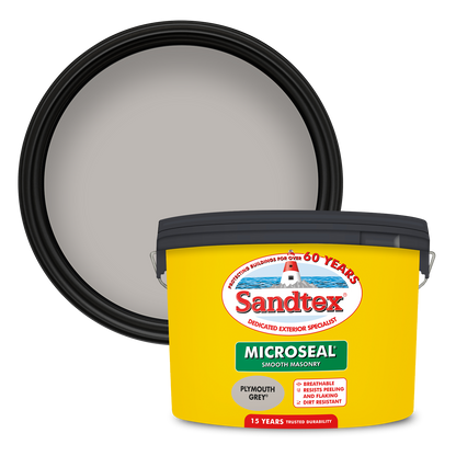 Sandtex 15 Year Weatherproof Exterior Wall Paint - Plymouth Grey