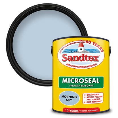Sandtex 15 Year Weatherproof Exterior Wall Paint - Morning Sky