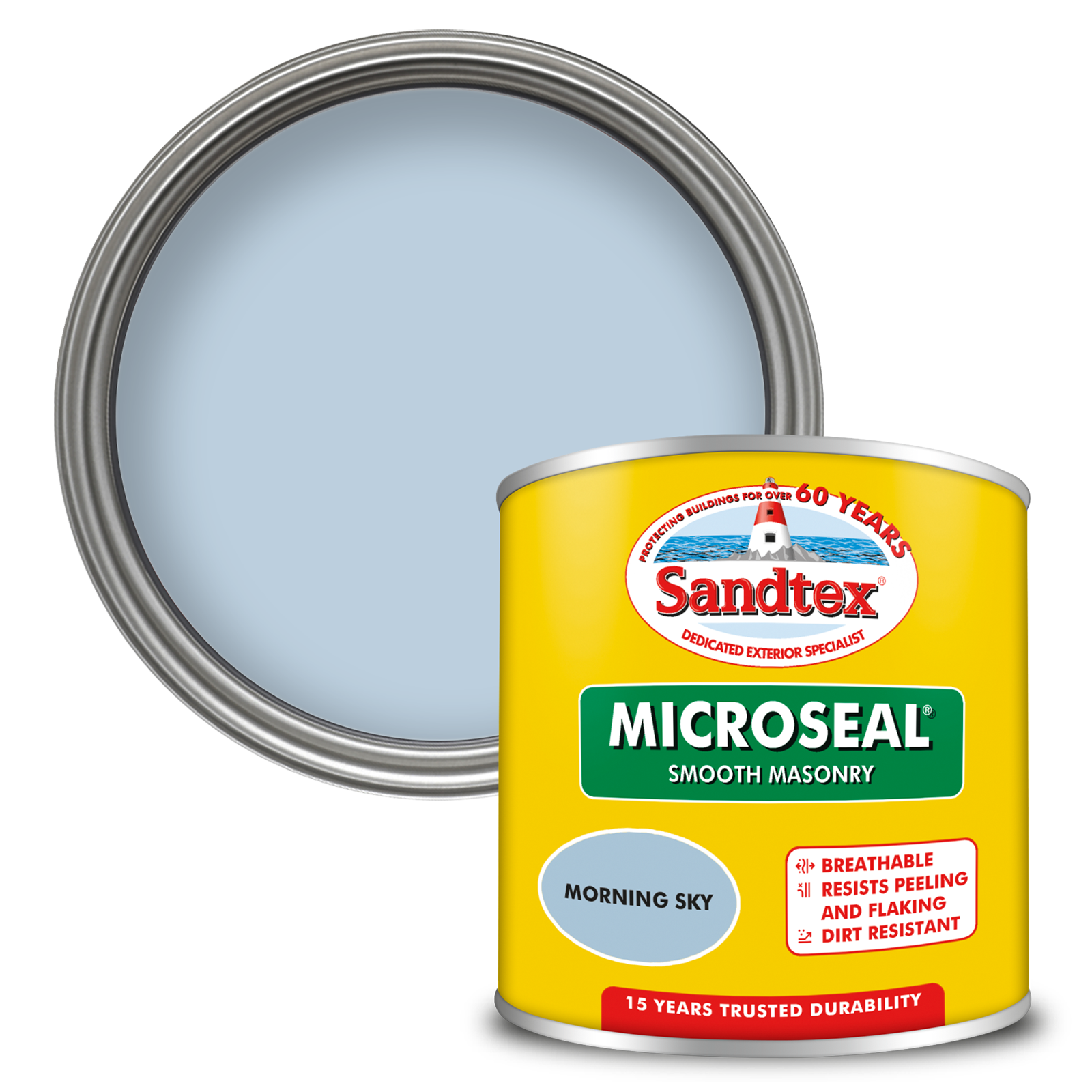 Sandtex 15 Year Weatherproof Exterior Wall Paint - Morning Sky