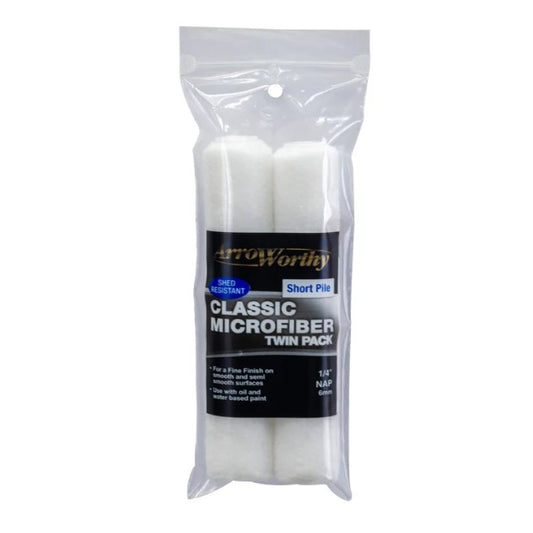 6.5" (165mm) ARROWORTHY Classic Short Pile Mini Rollers Pack of 2