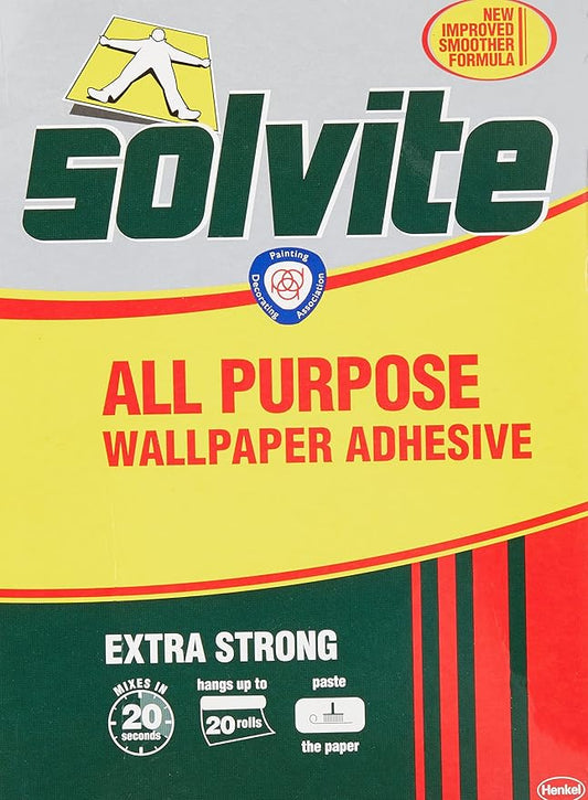 Solvite All Purpose Wallpaper Adhesive with Long-Lasting Results