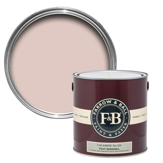 Farrow & Ball 5L Flat Eggshell Calamine No.230