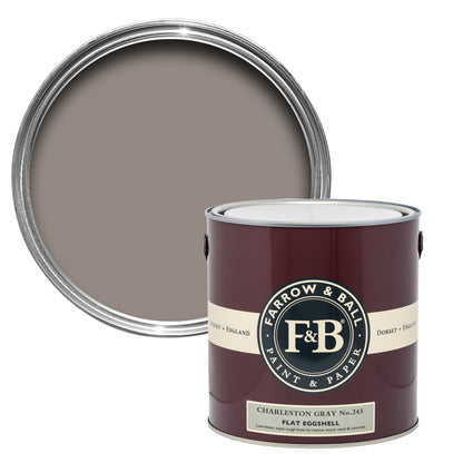 Farrow & Ball 750ml Flat Eggshell Charleston Gray No.243