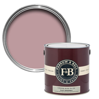 Farrow & Ball 2.5L Flat Eggshell Cinder Rose No.246