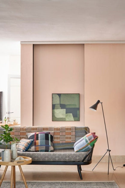 Farrow & Ball Drag wallpaper in a room setting