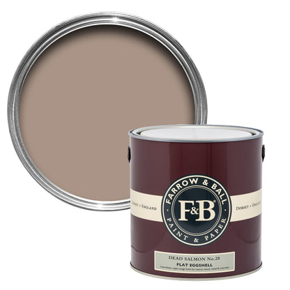 Farrow & Ball 5L Flat Eggshell Dead Salmon No.28