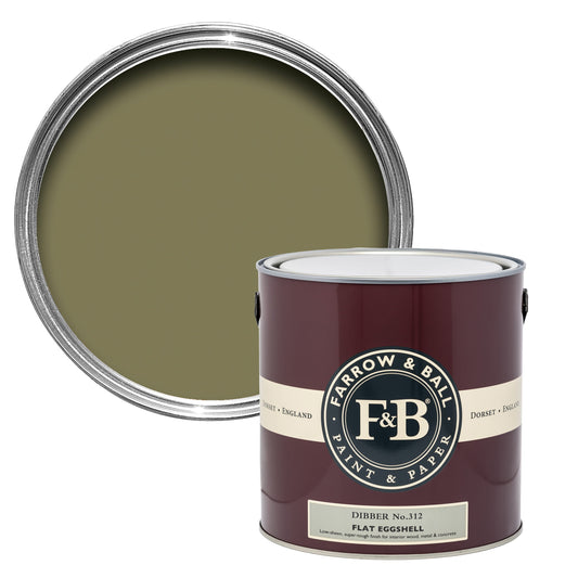 Farrow & Ball 5L Flat Eggshell Dibber No.312