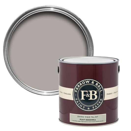 Farrow & Ball 750ml Flat Eggshell Dove Tale No.267
