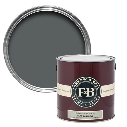Farrow & Ball 5L Flat Eggshell Down Pipe No.26