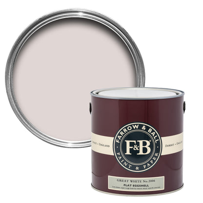 Farrow & Ball 5L Flat Eggshell Great White No.2006