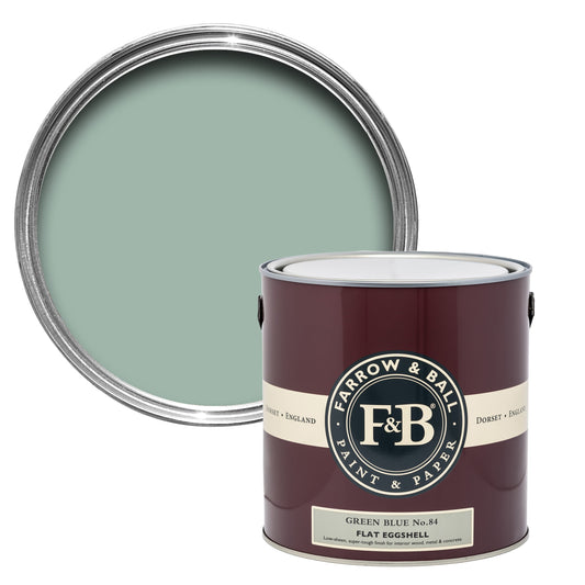 Farrow & Ball 5L Flat Eggshell Green Blue No.84