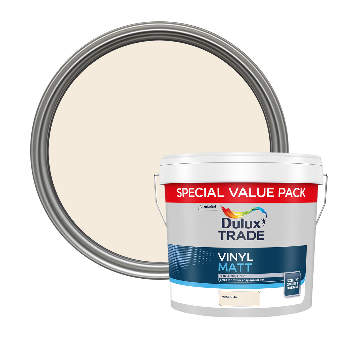 Dulux Trade Vinyl Matt Magnolia S.V.P. - 7.5 Litre