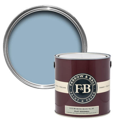 Farrow & Ball 750ml Flat Eggshell Lulworth Blue No.89