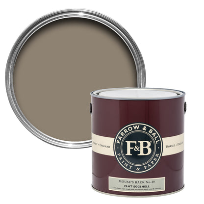 Farrow & Ball 5L Flat Eggshell Mouse's Back No.40