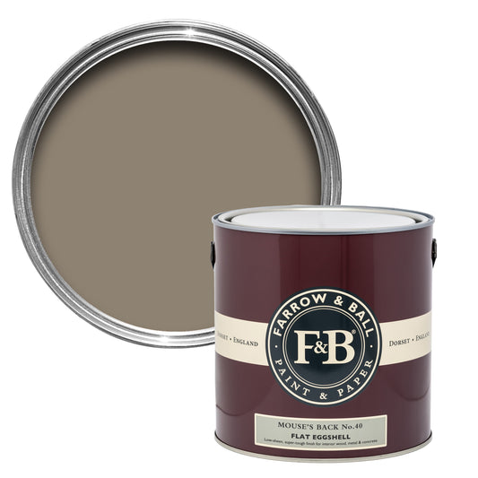 Farrow & Ball 2.5L Flat Eggshell Mouse's Back No.40