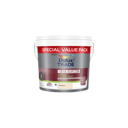 Dulux Trade WeatherShield Smooth Masonry Paint - Magnolia