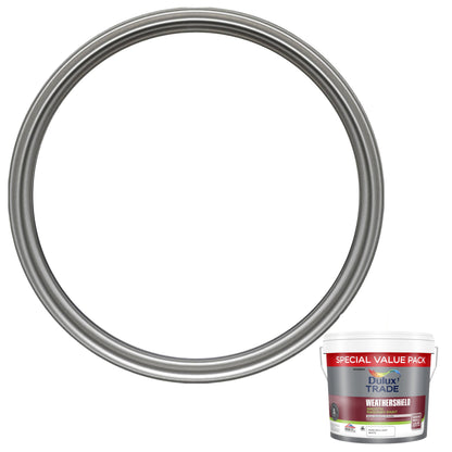 Dulux Trade WeatherShield Smooth Masonry Paint - Pure Brilliant White