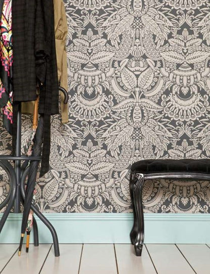 Farrow & Ball Orangerie wallpaper in a room setting