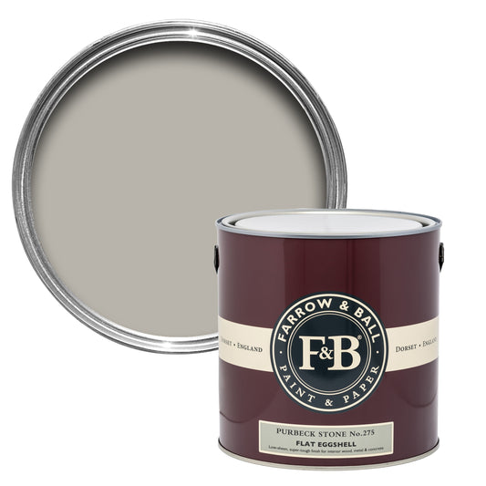 Farrow & Ball 5L Flat Eggshell Purbeck Stone No.275