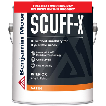 Benjamin Moore Scuff-X Satin tin - tinted to Black HC-190