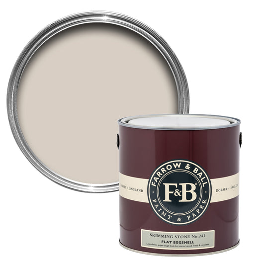 Farrow & Ball 5L Flat Eggshell Skimming Stone No.241