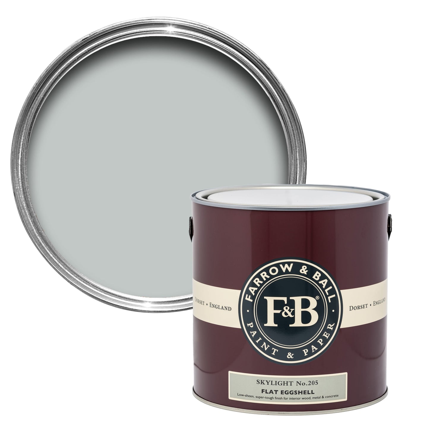 Farrow & Ball 750ml Flat Eggshell Skylight No.205