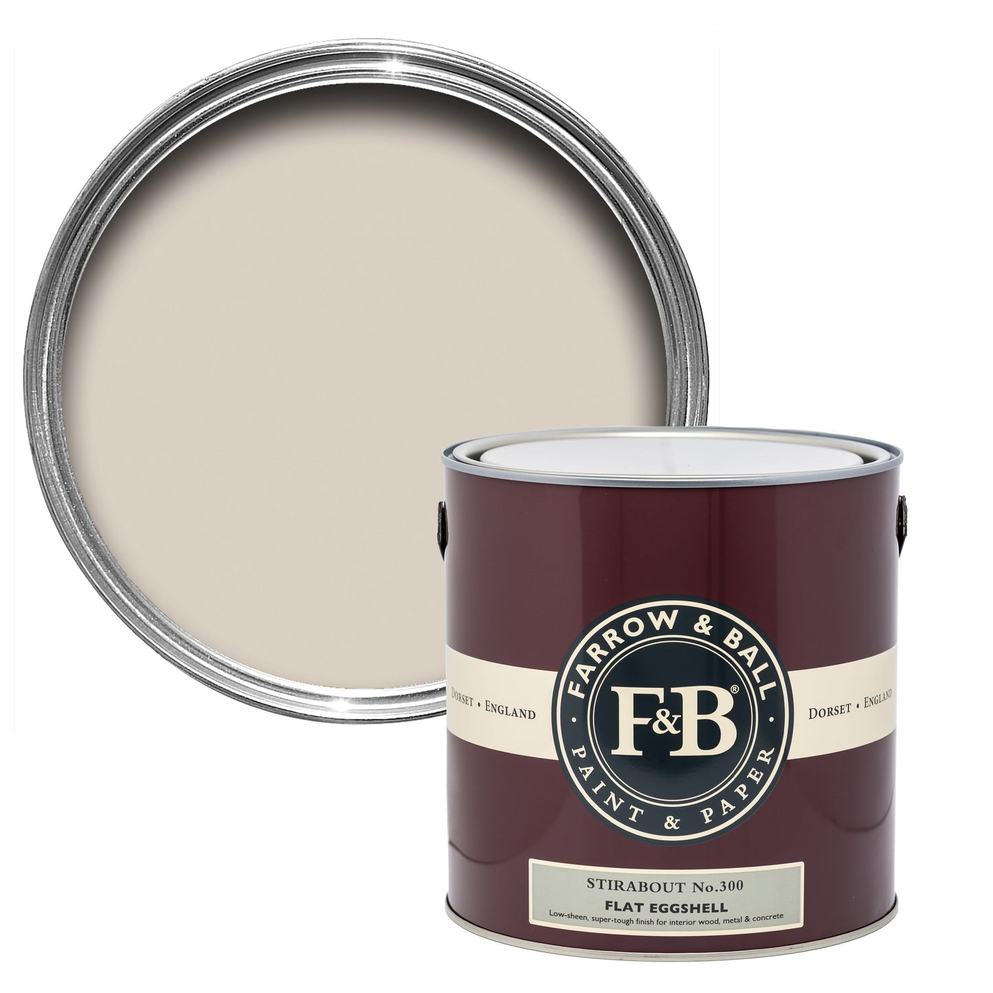 Farrow & Ball 750ml Flat Eggshell Stirabout No.300