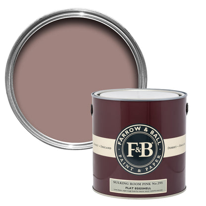 Farrow & Ball 750ml Flat Eggshell Sulking Room Pink No.295