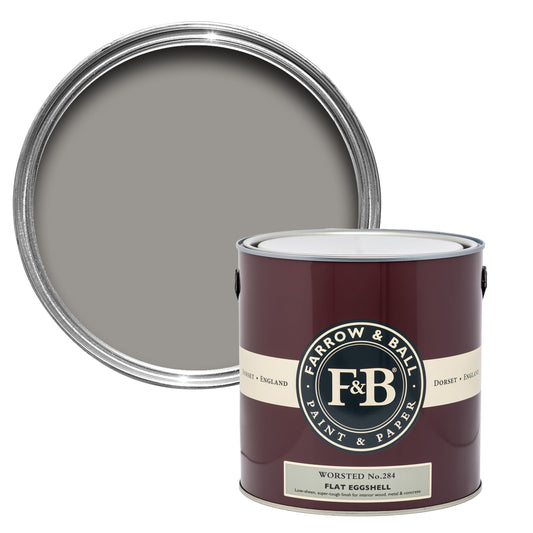 Farrow & Ball 750ml Flat Eggshell Worsted No.284