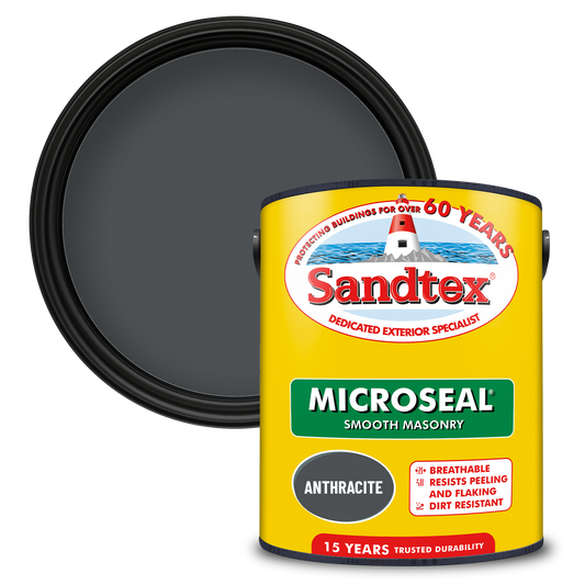 Sandtex 15 Year Weatherproof Exterior Wall Paint - Anthracite