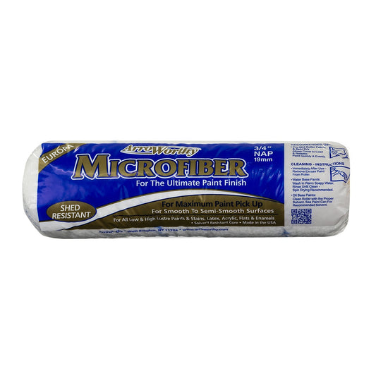 Arroworthy 9" Microfibre Roller Sleeve, 3/4" Nap (Long Pile)