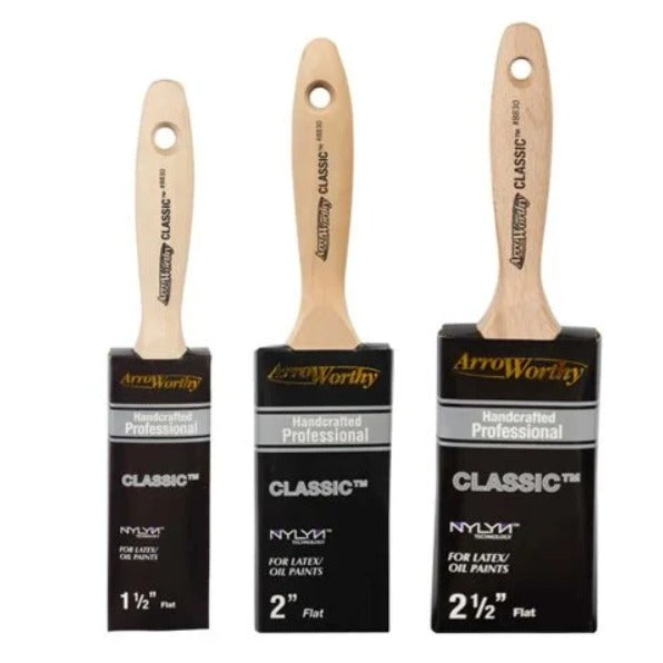 Arroworthy Classic Straight Cut Beavertail Brush All Sizes