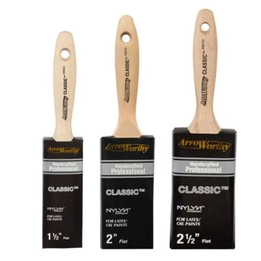 Arroworthy Classic Straight Cut Beavertail Brush All Sizes