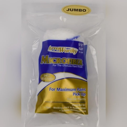 Arroworthy JUMBO Mini Microfibre Roller Sleeve 4", 9/16" Nap (Long Pile)