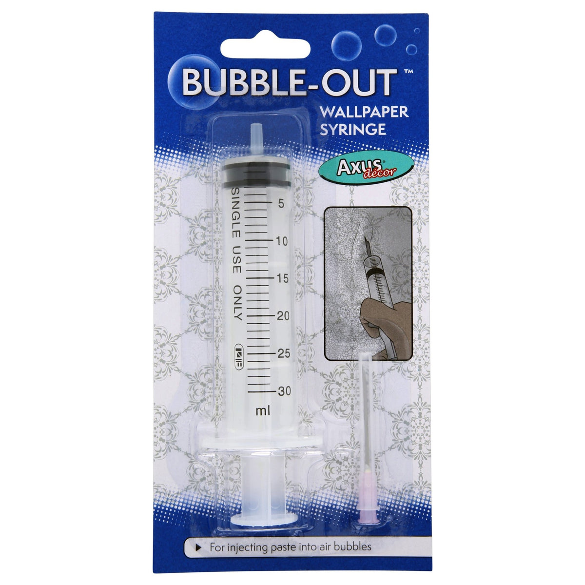 Axus Decor Bubble Out Wallpaper Syringe Tool